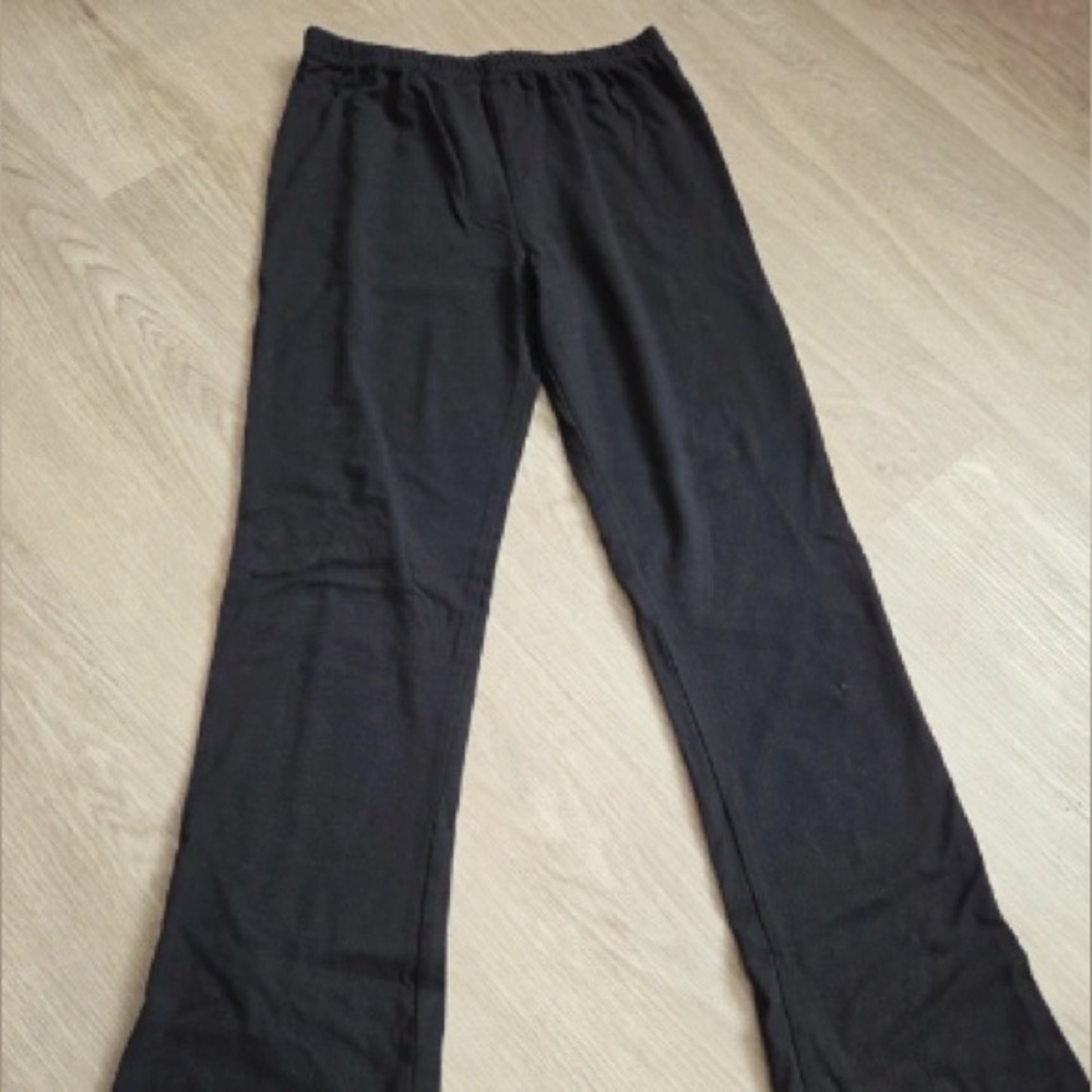 Classic Black Elastic Waist Pants